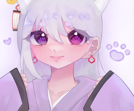 修正無料⭕️ 可愛く透明感溢れるイラストを描きます 商用OK 修正は5回まで無料！ イメージ1