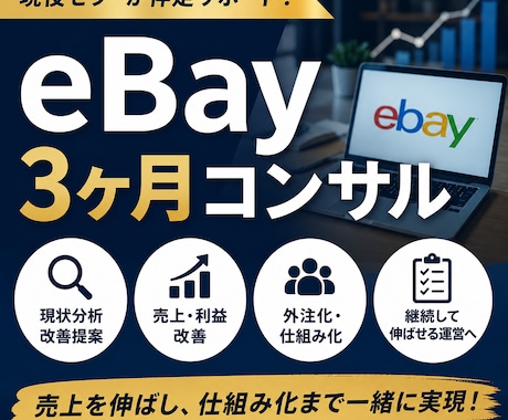 eBay外注化＋売上改善伴走3ヶ月コンサルします イメージ1