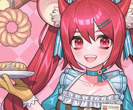目を引く女の子のイラストを制作いたします