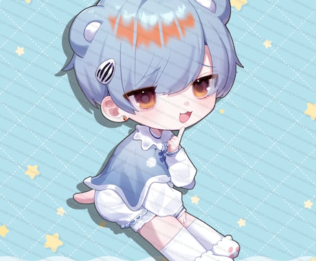 即日納品可能★ かわいいSDイラスト制作します かわいいSDキャラで活動を更に魅力的に！実績有安心クオリティ イメージ1