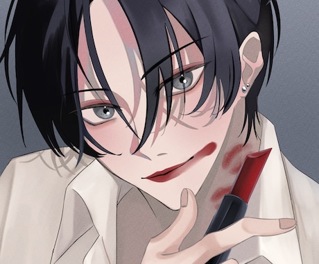 魅力的なイケメンのイラストを制作します 1枚絵、立ち絵、サムネイル、MV用など承ります！ イメージ1