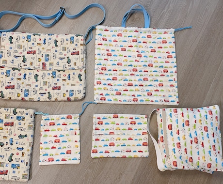 入園・入学グッズ作ります 通園バッグや布団カバーなどご希望に合わせて制作します！ イメージ2