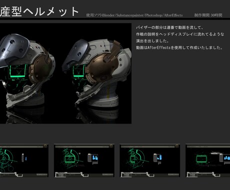 ヘルメットフェチ！アイコン作成致します アイコン、ヘッダーあなた好みのリアル系sfに仕上げます！ イメージ1