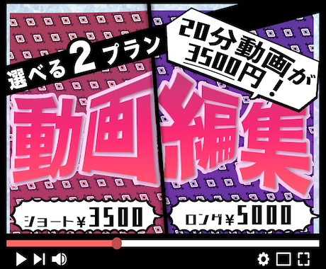 超特価で満足な動画編集をご提供します 実績公開可能な方はさらに5%OFF!! イメージ1