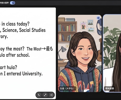英語がわからなくていい日常英会話レッスンします 日本語で質問できて、本物の英語が返ってくる イメージ2