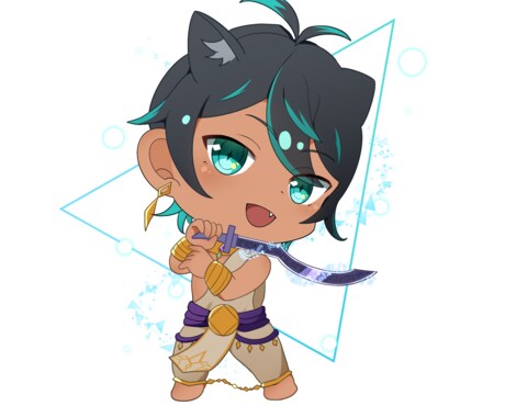 SDキャラ、ミニキャラを制作致します ミニキャラクターを制作いたします イメージ2