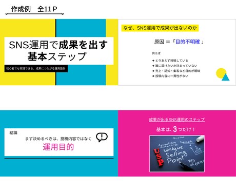 伝わる・魅せる資料を作成します ＝２枚分の価格でお得！伝用途に合わせたデザイン多数 = イメージ2