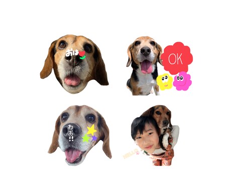 写真からオリジナルLINEスタンプ作成いたします 携帯に眠っている思い出の写真をスタンプにしませんか？ イメージ2