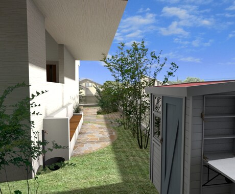 120m2未満_外構平図面とパースを作成します お客様に分かりやすい提案資料を作成致します。 イメージ2