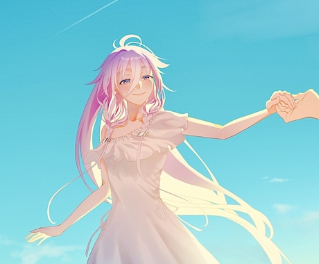 歌ってみた･MVに！サムネイルイラスト描きます 先着3名様：背景あり一枚絵が5,000円！初心者様も大歓迎！ イメージ1