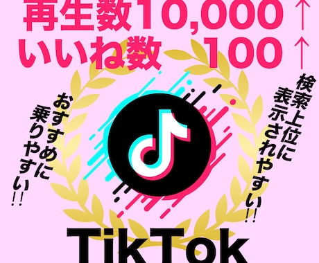 TikTok ティックトック 動画 再生回数 再生数 10000回-