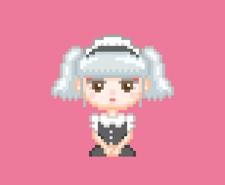 アイコン・ヘッダーに使えるドットキャラ描きます オリキャラや似顔絵をレトロで可愛いドット絵にしてみませんか？ イメージ2