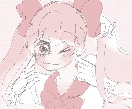 アイコン・似顔絵等をゆるふわな雰囲気ます ふわふわした可愛い女の子や雰囲気得意です！ イメージ1