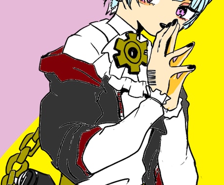 単語に合わてオリジナルキャラクターの１枚絵描きます ３単語から連想されたオリジナルキャラクターを描きます！ イメージ1
