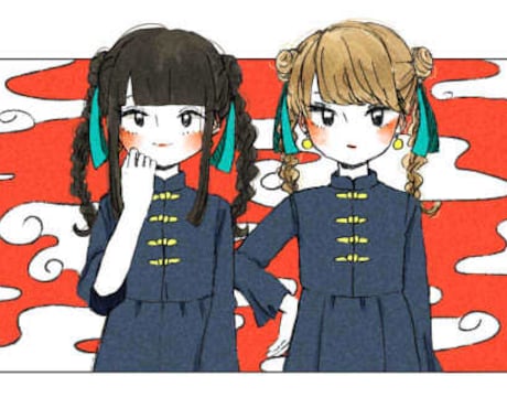 可愛いくて若い女の子のイラストを描きます 個人観賞用や本や動画など商用利用も受け付けております イメージ1