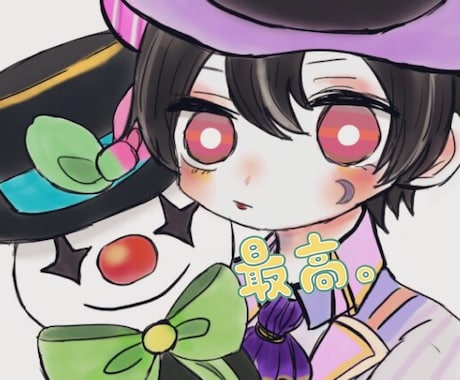 SNSアイコン作成承ります お互いに満足できるイラストをお届け！ イメージ1