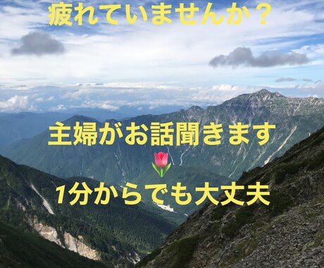 1分でだけでもok!愚痴も悩みも丁寧にお話聞きます ただ、心の思うままに話してみませんか？ イメージ1