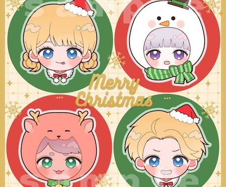 アイコン制作♡いたします ♡♡ミニキャラお顔アイコン♡♡ イメージ1