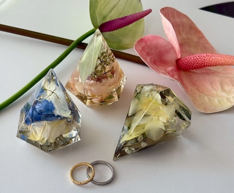 結婚式や記念日のブーケをリングスタンドにし残します 特別な花束をインテリアとしても楽しめるアフターブーケに イメージ2