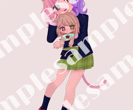アイコンや、1枚絵、立ち絵などをお描きします 活動者様などのMVイラストや、サムネイルイラストを必要な方へ イメージ2