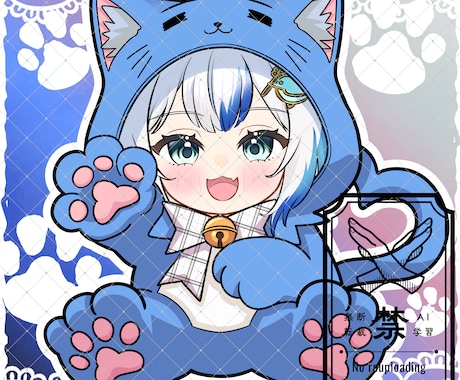 量産ちびキャラ【アニマル着ぐるみ】を描きます Vtuber / Vライバーさんに大人気の量産シリーズです！ イメージ2