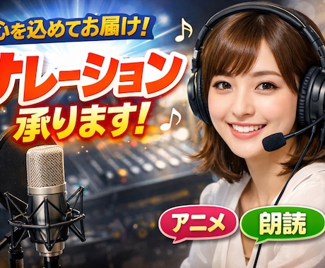 クリアな声でナレーションします 聞き取りやすいナレーションを！ イメージ1
