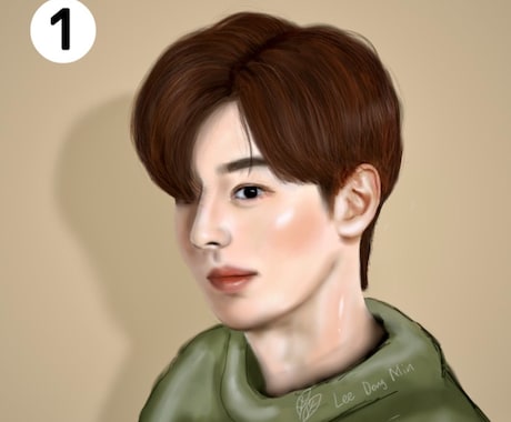 アイコンにオススメな似顔絵を描きます ①〜⑧までの絵柄から自由に選べる！ イメージ2