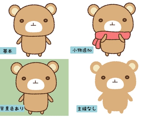 先着割引中★動物・食べ物のゆるかわイラスト描きます 目にした人が思わず笑顔に。脱力ゆる絵、描いてます イメージ2