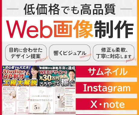 サムネイル・SNS画像制作します 目を惹く画像でクリック率を伸ばしたい方へ イメージ1