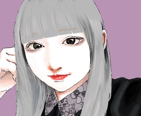 似顔絵を描きます 頂いた写真から似顔絵を作成します。 イメージ2