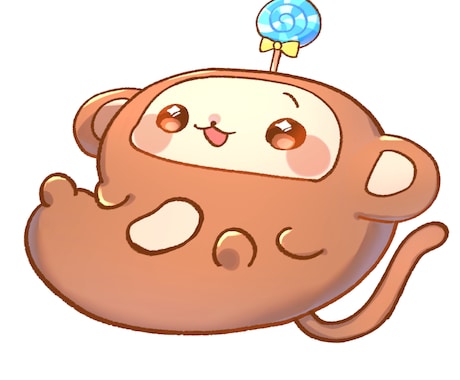 ペット可✨ゆるいマスコットキャライラスト制作します アニメーションさせることも可能です✨お気軽にご相談ください。 イメージ2
