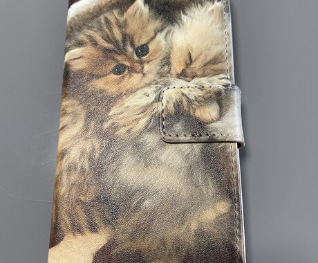 簡単写真を送るだけ！手帳型スマホケース製作致します 家族、猫、お気に入りの写真が、使い易い手帳型スマホケースに！ イメージ2