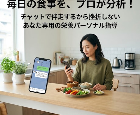 30・40代女性✨体の波に合わせた食事指導をします 1日350円✨無駄な努力を卒業！体質に合わせた賢い食事改善 イメージ1