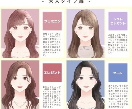即日OK・写真1枚で顔タイプ診断します 迅速で丁寧な対応とご好評いただいております。 イメージ2