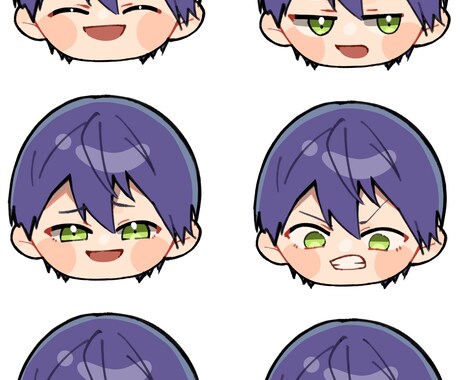 デフォルメイラストアイコンを描きます 1000円でバストアップSDイラストお描きします イメージ2