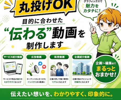 目的に合わせた伝わるPRアニメーションを制作します イメージ1