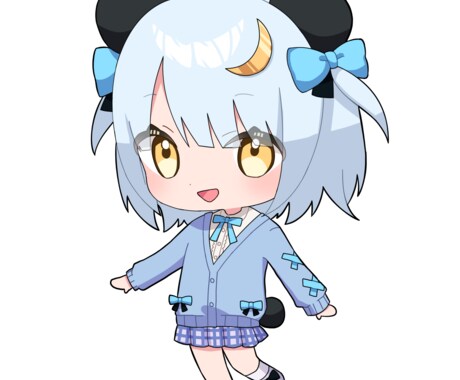 表情豊かで存在感のある二頭身ミニキャラ制作します グッズやワンポイントに！同人グッズ制作の経験あり！ イメージ2