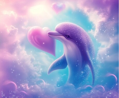 浄化♡イルカの無条件の大きな愛エネルギーを届けます 恋愛/仕事/お金/生活の不安…辛いお心に癒しの効果抜群です♡ イメージ2