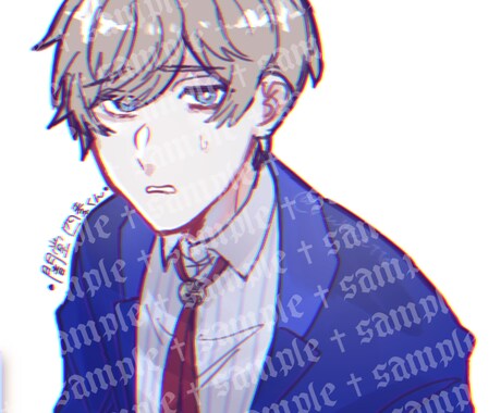 SNS向けのアイコン・夢絵イラストお描きします SNSに使用可能なアイコン等お描きしますミニ、等身どちらも◎ イメージ2