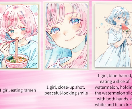 実績10件まで特別価格 画像LoRA作成代行します 思い通りのキャラ・画風固定 アニメ調・リアル調両方できます イメージ2