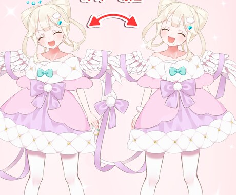 沢山揺れるVTuberモデリング制作します たくさん揺らしたい！でも安く抑えたい。そんなあなたに イメージ2