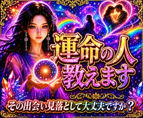 即日【運命を知る】あなたの出会いの流れを視ます 【1万文字+特典付き】その出会い、もう近くまで来ています イメージ1