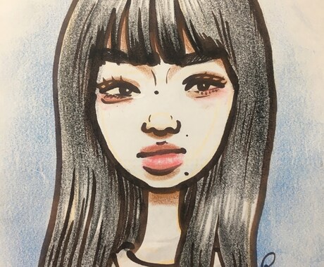 プロの似顔絵師小学館スピリッツ賞受賞者が描きます 結婚式や誕生日プレゼントに!破格!※お顔、肩まわりのみ。 イメージ2