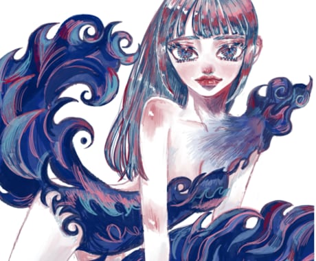 ガーリーでy2k風な可愛いイラスト描きます 商用利用可能な人物イラスト描きます イメージ2