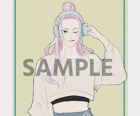 シンプル・おしゃれなイラスト描きます おしゃれなイラスト描きます！SNSアイコンにも！ イメージ2