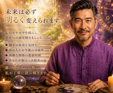 複雑恋愛の行方を易で深く読み解きます 彼の本音とご縁の流れを六十四卦から読み解く鑑定 イメージ1