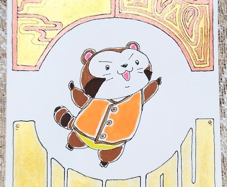 擬人化した動物イラストを描きます ペン入れした下書き原画もプレゼント イメージ2