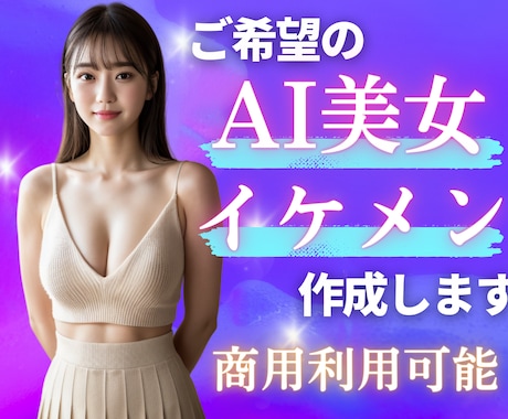 ご希望の【AI画像】を作成します ✅ご相談ください【AI美女・イケメン制作代行・商用利用可】 イメージ1