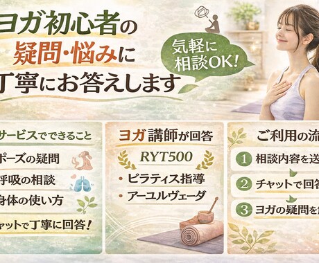 ヨガ・ピラティス初心者の疑問に丁寧にお答えします ポーズ・呼吸・身体の使い方を分かりやすく解説 イメージ2