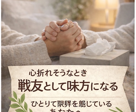 離婚調停・裁判の不安相談｜戦友として伴走します 7年調停～離婚裁判を戦った当事者の経験を全てあなたのために！ イメージ2